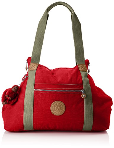 Kipling ART M Bolsa de tela y playa, 58 cm, 26 litros, Rojo (True Red C)