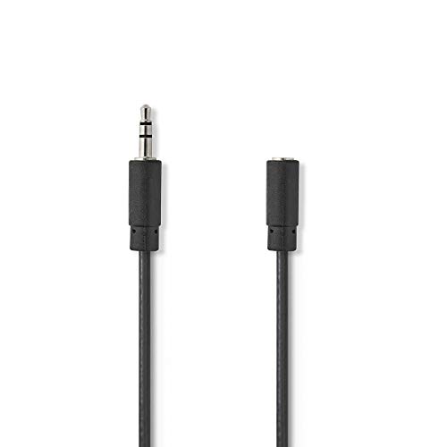 KnnX 28121 | Cable de extensión de Audio | Conector de línea Macho a Hembra de 3,5 mm | Longitud: 1 m