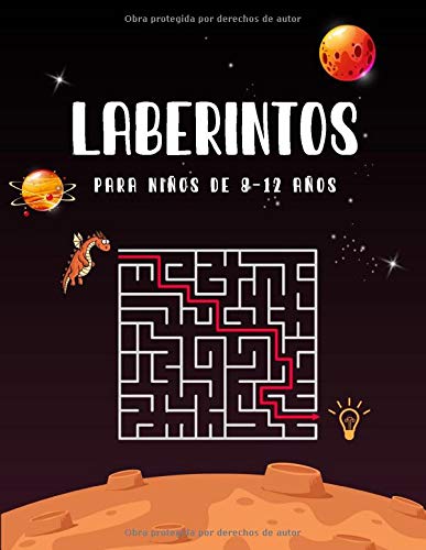 Laberintos Para Niños de 8-12 Años: Laberinto libro de actividades para niños,Libro de rompecabezas de laberinto para niños de 8 a 12 años,Divertidos ... para niños juego de libro de actividades