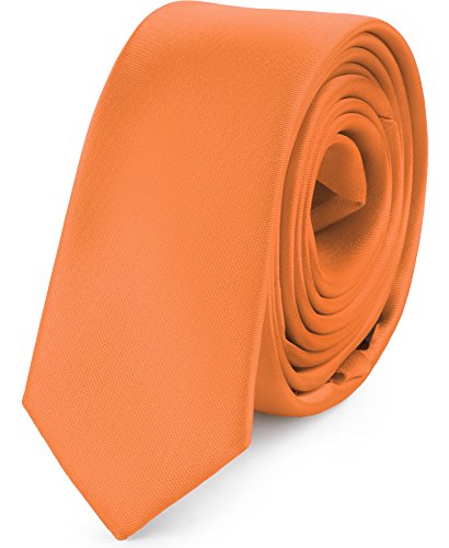 Ladeheid Corbatas Estrechas Diversidad de Colores Accesorios Ropa Hombre SP-5 (150cm x 5cm, Albaricoque)