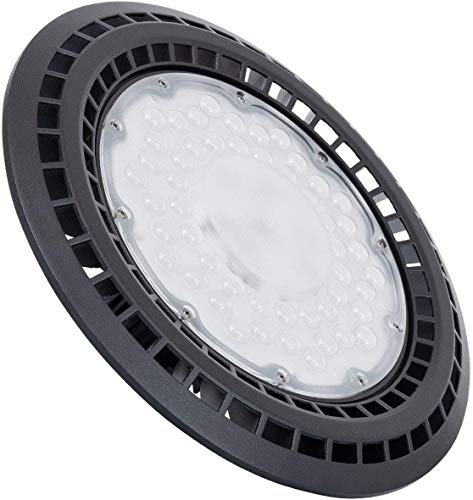 LEADERSSON - Campana LED UFO Ø400 MARS TG 200W 32000Lm 6000ºK Luz Fría estanca IP65 para taller, nave hangar, comercio, garaje, gimnasio