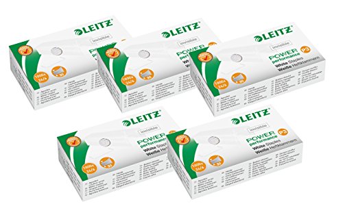 Leitz 55540000 - Grapas P3 24 6 1000 unidades, color blanco