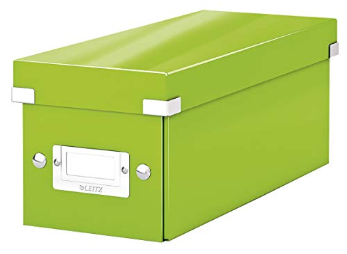 Leitz Caja para Guardar CDs, Verde, Gama Click & Store, 60410054