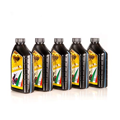 Lubrificanti Viskoil VISK2TSINT5X1 5 Litros Aceite Sintetico para mezcla para motores de 2 tiempos