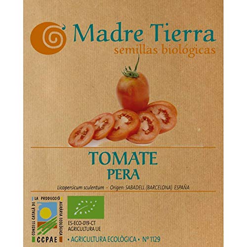 Madre Tierra - Semillas de Tomate Pera ( Licopersicum Sculentum) Origen Barcelona - España - Aprox. 1 Gr