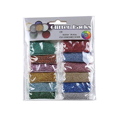 Mica - Polvo metálico de 12 colores, pigmentos naturales, resina moldeada, purpurina, lentejuelas, materiales de relleno, para joyas, resina de fundición, pigmentos de color