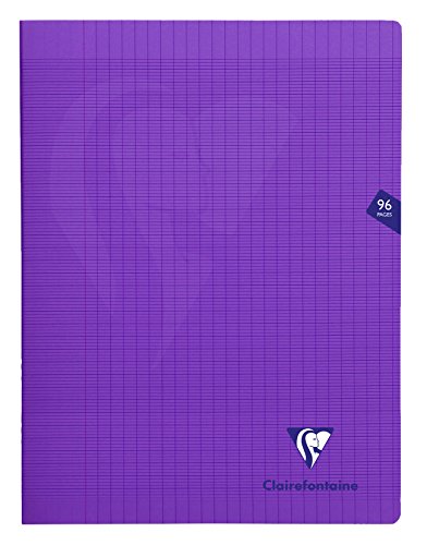 mimesys 24 x 32 cm (a cuadros Polypro libreta grapada con 48 hojas – Color Morado