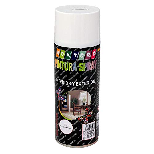 Montoro - Bote de Pintura en Spray Blanco Brillo A21 400 ml