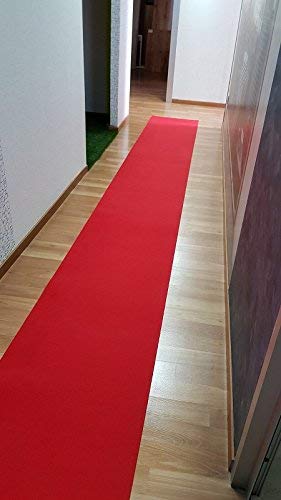 M.Service Srl Alfombra multifunción de moqueta para debajo del fregadero, apta para cocina y baño, antideslizante, alta resistencia, medidas 67 x 300 cm (rojo – Carpet)