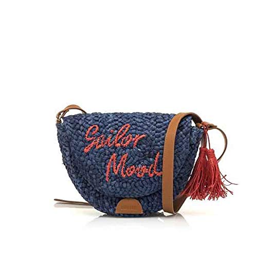 mustang MTNG AUTER, Bolso bandolera para Mujer, Azul (Maiz Beige Azul), 9x21x29 cm (W x H x L)