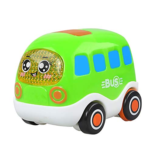 Naisicatar Push and Go tira de la fricción Vehículos Powered Coches inercial Cuidado juguete para los niños Niños (bus) regalo para el invierno