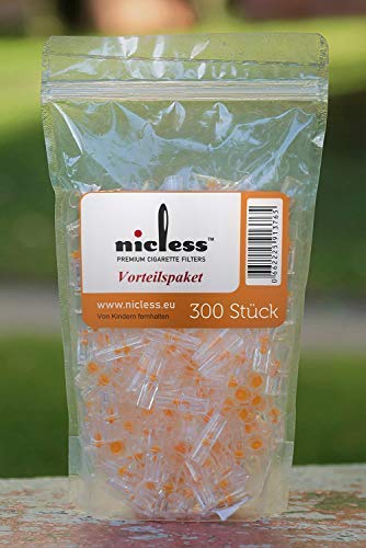 Nicless - Filtros para Cigarrillos, de Alta Gama, Paquete Ahorro (300 Unidades)