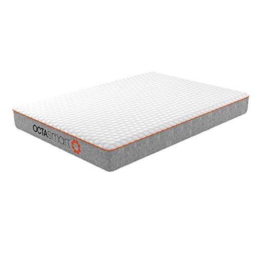 Octasmart Colchón de Firmeza Media (135_x_190_cm ) Espuma 8 Veces más Respirable. Reduce 3º la Temperatura de la Cama. Funda antiácaros.