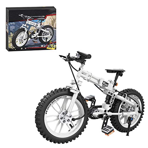 Oeasy Technic - Juego de 242 piezas modernas 1:6 Technic plegable modelo de bicicleta, bloques de construcción compatibles con Lego Technic