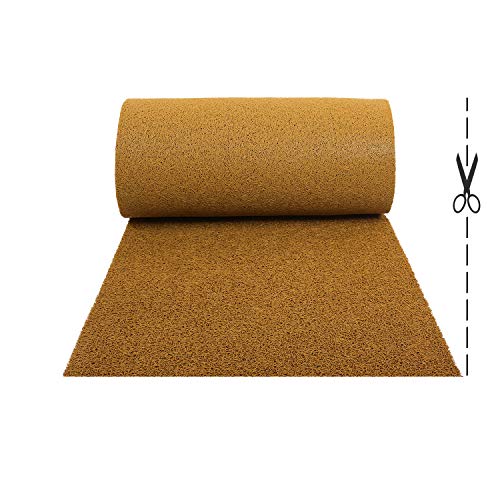 Olivo.Shop – Alfombra antideslizante de rizo de vinilo para entrada externa. Felpudo a medida de vinilo, atrapa la suciedad y lavable para interior (100 x 050 cm)