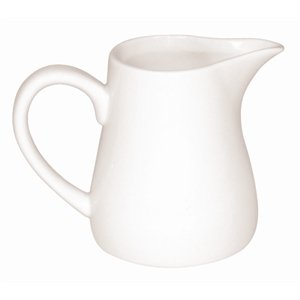 Olympia jarra de leche o crema de porcelana (U819, blanco (Pack de 6)