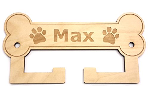 Origin - Soporte para perros personalizable para perros (montaje en pared, regalo para amantes de perros, soporta varias correas de perro, hecho de madera contrachapada sostenible