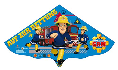 Paul Günther GmbH & Co. KG- Cometa Infantil Bombero Sam, Aprox. 115 x 63 cm, Color carbón (1217)