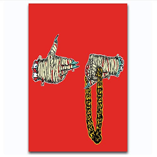 PDFKE Run The Jewels 2 Rap Music Ablum Art Poster Lienzo Pintura decoración del hogar-20x28 Pulgadas sin Marco 1 Uds