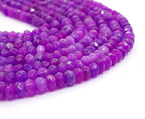 Perlin Piedras preciosas, perlas de ágata, 6 mm, violeta, lila, 20 unidades, piedras semipreciosas facetadas, piedras preciosas