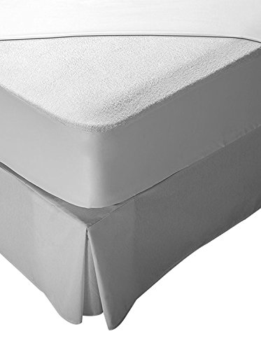 Pikolin Home - Protector de colchón rizo, 100% algodón, impermeable y transpirable, 160 x 190/200 cm, cama 160