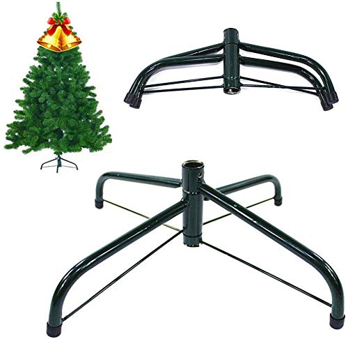 pnxq88 Árbol de Navidad Soporte, Plegable Establo Duradero Hierro Árbol Soporte, Jardín Hogar Árbol Soporte (30cm, 35cm, 4 0cm, 45cm) - como Imagen Show, 30cm