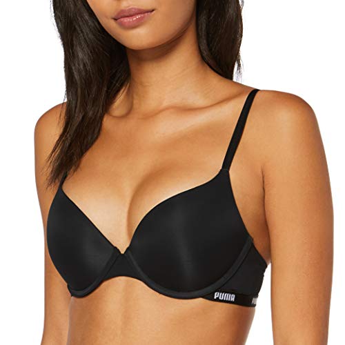 Puma Push-up Bra 1p Ecom Sujetador con Aros para Mujer, Negro (Black 200), 90C (Talla Fabricante :75C)