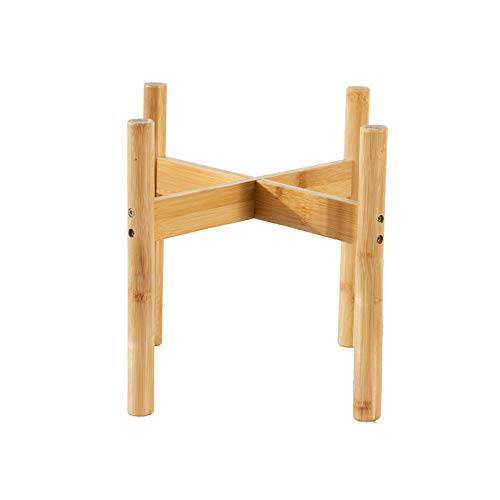 QUMENEY - Soporte moderno para plantas de interior de estilo de mediados de siglo, de madera, para hogar, oficina, jardín, patio, restaurante o cafetería