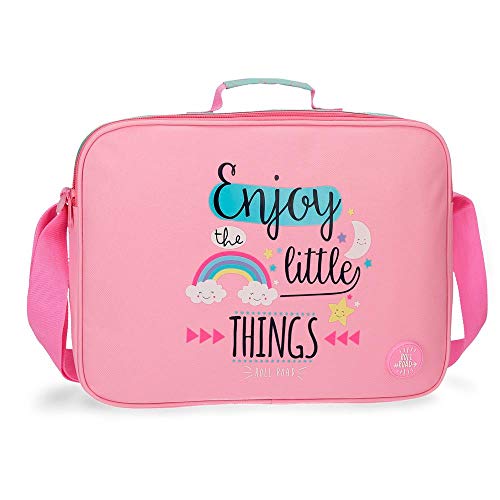 ROLL ROAD Little Things Mochila escolar, 38 cm, 6.38 litros, color Rosa