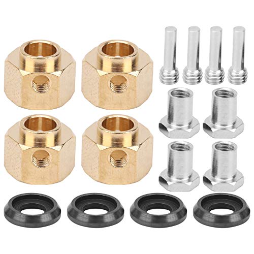 SALUTUYA Adaptador Hexagonal para buje de Rueda de 4 Piezas RC Adaptador Hexagonal para buje de Rueda con extensión de la Base de la Rueda(8mm)