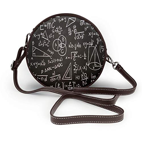 Scientific Formulas And Calculations - Bolso bandolera para mujer, diseño redondo