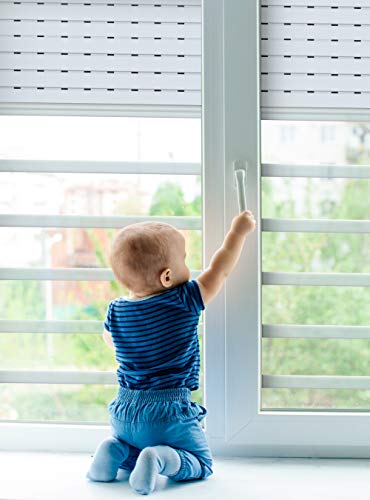 Secupeke Sistema De Seguridad Para Ventanas En Kit. Bloqueo Anticaídas Niños. (>100 cms. hasta 120 cms.)