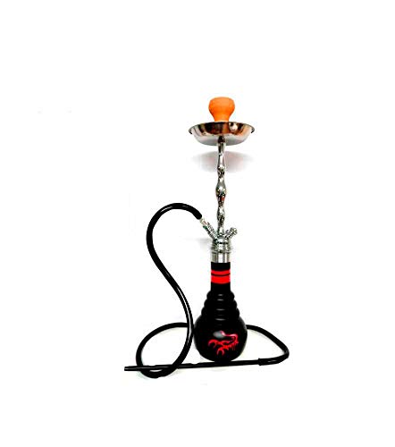 Shisha El Keyif modelo PN630 chrome Fire Dragon, mide 73 cm de altura, el cuerpo es acero