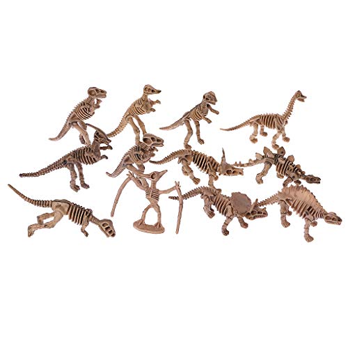 siwetg 12pcs dinosaurio esqueleto fósiles surtidos huesos figuras juguetes niños