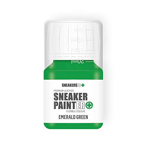 SNEAKERS ER SneakerPainter Premium - Pintura flexible para zapatos de piel (30 ml), color verde