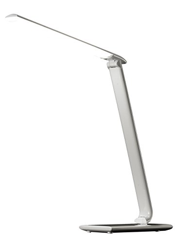 Solight Lámpara de mesa LED, regulable, 9W, temperatura de color ajustable, USB, brillo blanco, 9 W