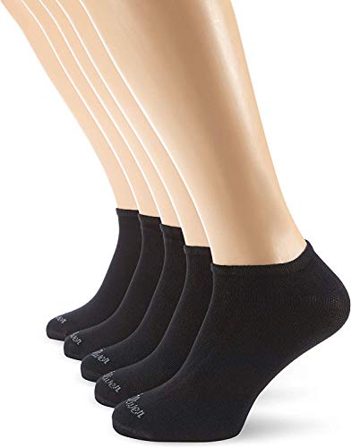 s.Oliver S24118 Calcetines cortos, OPACAS, Negro (Negro 005), 35-38 (Pack de 5) para Mujer
