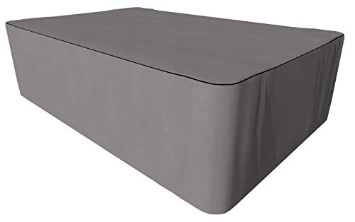 SORARA Funda Protectora para Mesa Cuadrado, Gris, 325 x 208 x 90 cm