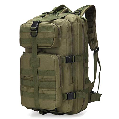 SPAHER Mochila Táctica Militar 40L Paquete de Asalto MOLLE de Gran Capacidad para Utilidad Militar Bolsa Caminata Mochila Táctica Militar Tactica Molle Impermeable para Mujer Hombre Verde