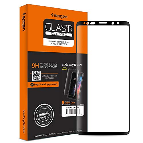 Spigen Cobertura Completa Protector de Pantalla para Samsung Galaxy Note 9-1 Unidad