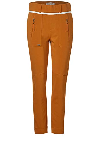 Street One 373356 Loose Fit Hose Style Bonny Techno Twill Pantaln, Caramel Foxy, 36W x 28L para Mujer