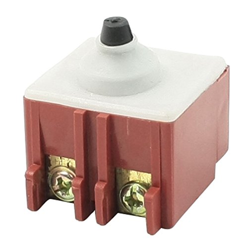 TOOGOO(R) Amoladora angular AC 250V 6A 125V / 12A Interruptor de pulsador DPST para Bosch 6-100