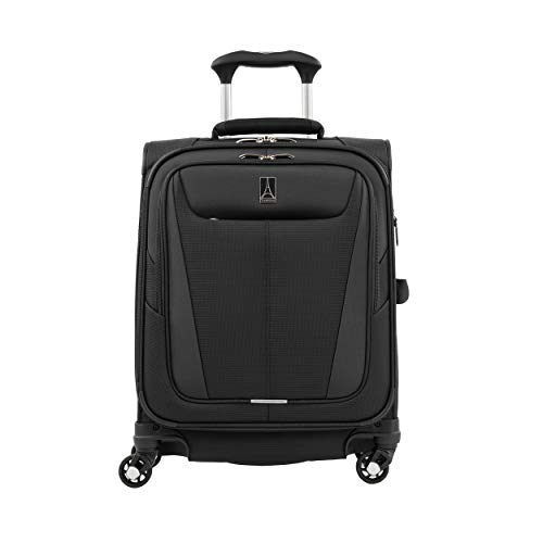 Travelpro Maxlite 5 Maleta de Cabina 4 Ruedas 55x40x20 cm Blanda, Ultraligera, Expansible y Resistente 39 litros Equipaje de Viaje Avión Color Negro Garantía 5 Años