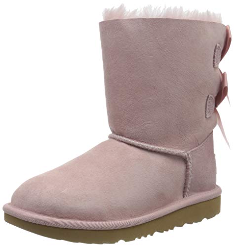 UGG Kid's Female Bailey Bow II Classic Boot, Pink Crystal, 11 (UK)