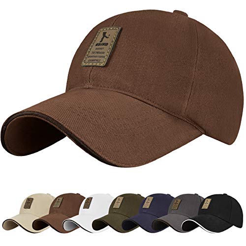 UMIPUBO Gorras Beisbol Unisex Adjustable al Aire Libre Cap clásico algodón Casual Sombrero Gorras de béisbol (Café)