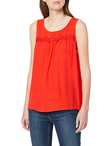 Vero Moda VMALEXIS SL Top WVN Camiseta sin Mangas, Rojo (Fiery Red), M para Mujer