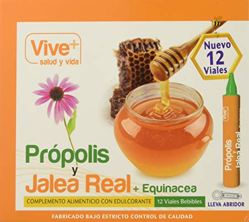 Vive+ Própolis con Jalea Real y Equinácea - 3 Paquetes de 12 Unidades