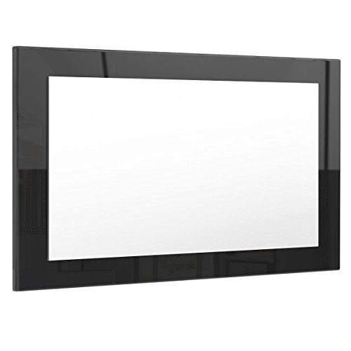 Vladon Espejo de Pared Lima 89cm en Negro de Alto Brillo