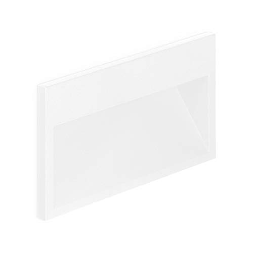 Volton - Aplique LED de Pared Interior/Exterior de empotrar IP65, 9W, 520Lm, 4000K, Color Blanco Mate