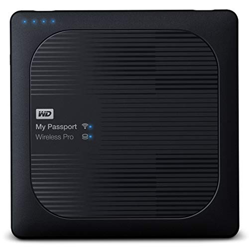 WD My Passport Wireless Pro - Disco Duro Externo portátil de 3 TB (con Wi-Fi AC, SD y USB 3.0)